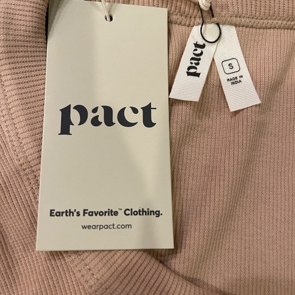 NEW! Pact Sesame Dream Rib Slim Henley Long Sleeve Top Size Small NWT! - Picture 7 of 12